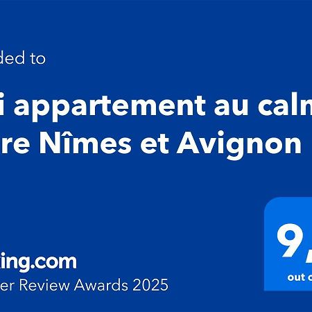 Joli Appartement Au Calme Entre Nimes Et Avignon Meynes المظهر الخارجي الصورة